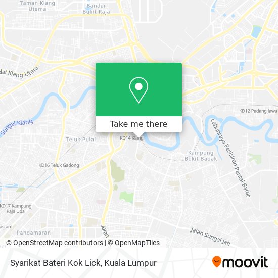 Syarikat Bateri Kok Lick map