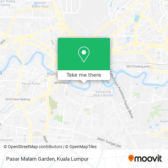 Pasar Malam Garden map