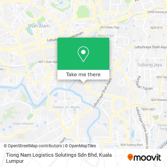Peta Tiong Nam Logistics Solutings Sdn Bhd