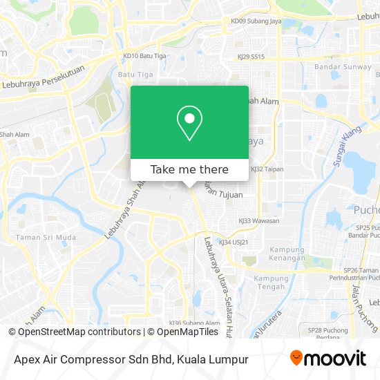 Apex Air Compressor Sdn Bhd map