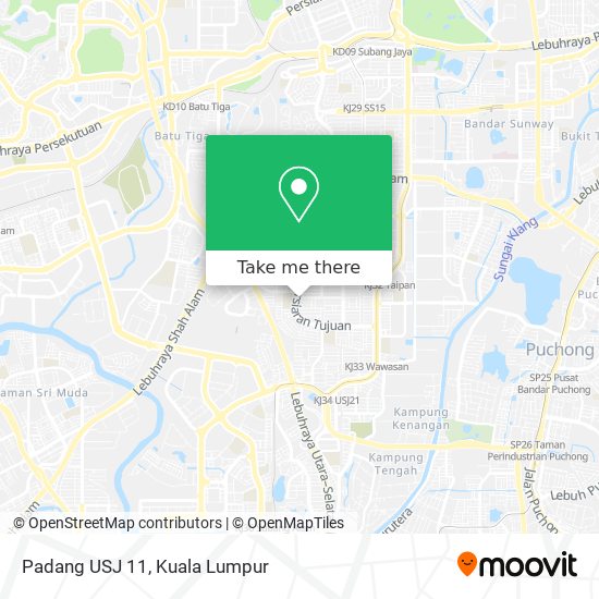 Padang USJ 11 map