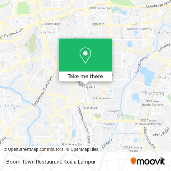 Boom Town Restaurant map