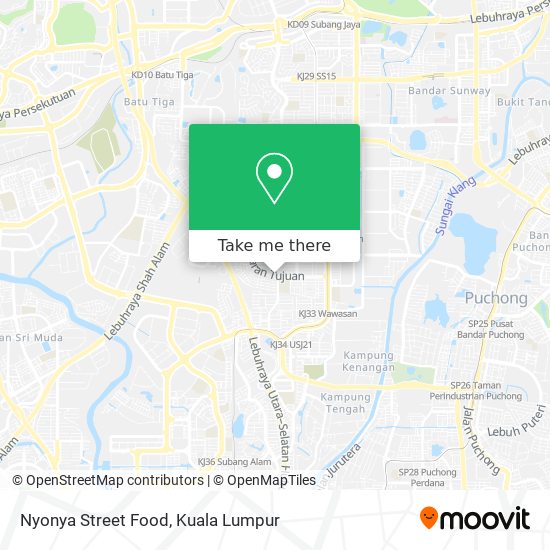 Nyonya Street Food map