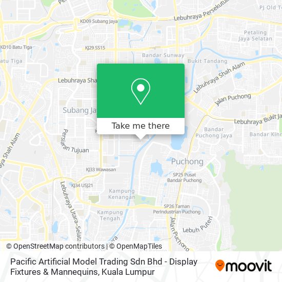 Pacific Artificial Model Trading Sdn Bhd - Display Fixtures & Mannequins map