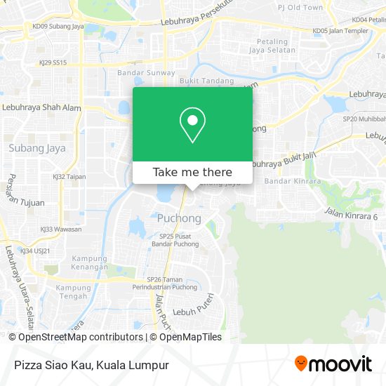 Pizza Siao Kau map