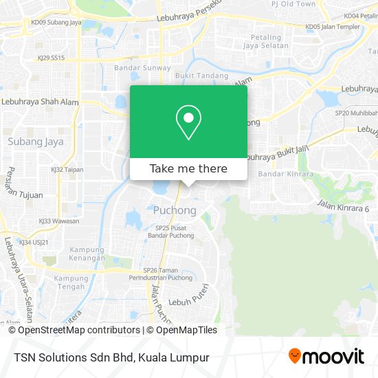 TSN Solutions Sdn Bhd map