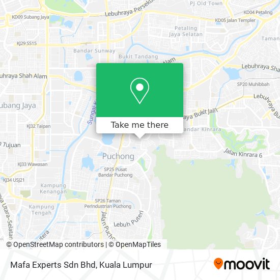 Mafa Experts Sdn Bhd map