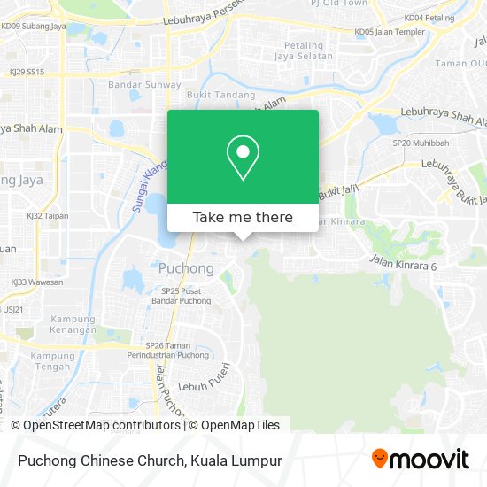 Puchong Chinese Church map