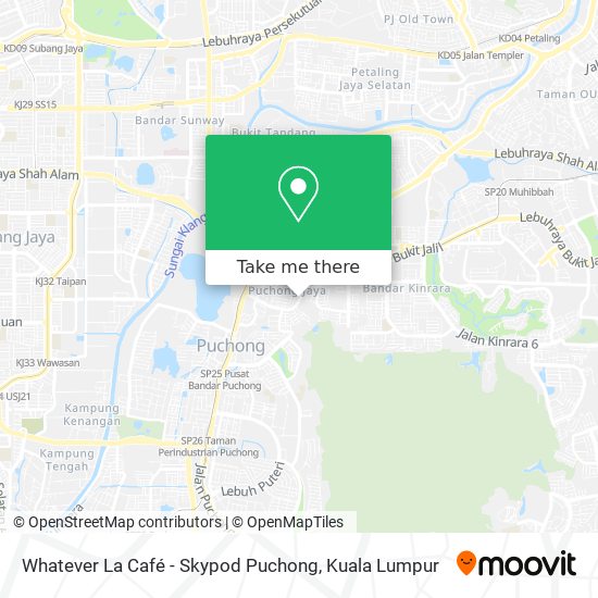 Whatever La Café - Skypod Puchong map