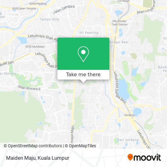 Maiden Maju map