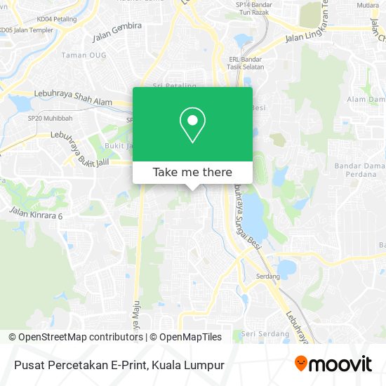 Pusat Percetakan E-Print map