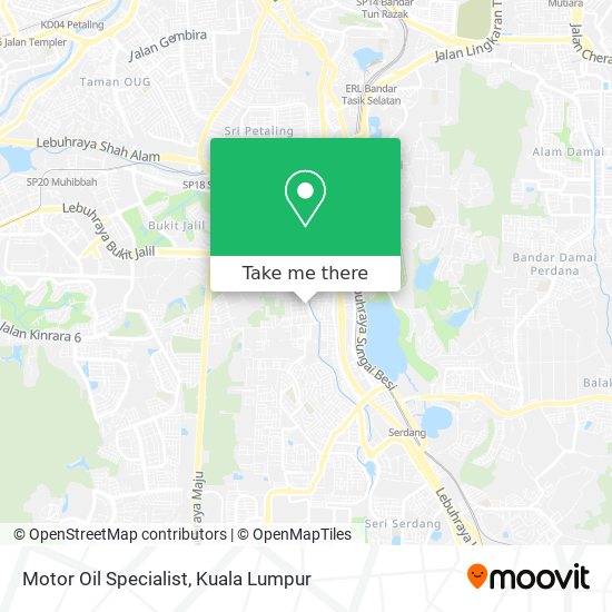 Motor Oil Specialist map