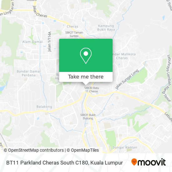 BT11 Parkland Cheras South C180 map