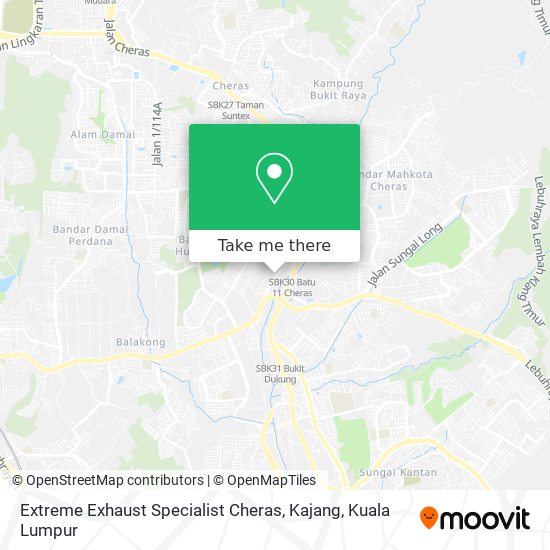 Extreme Exhaust Specialist Cheras, Kajang map