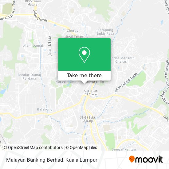 Malayan Banking Berhad map