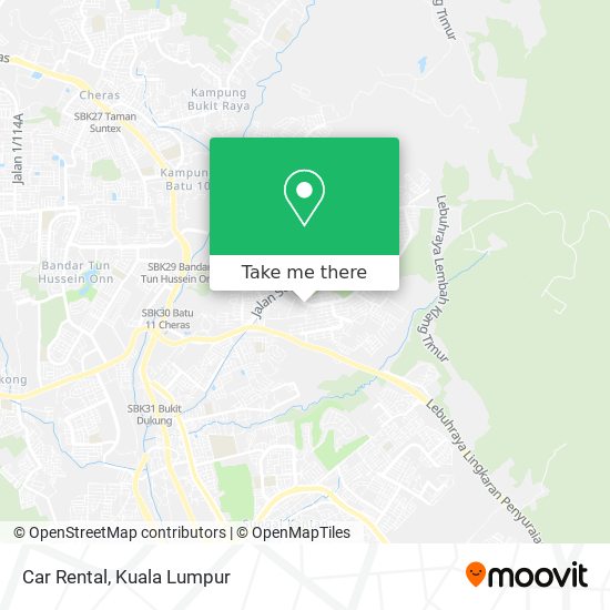 Car Rental map