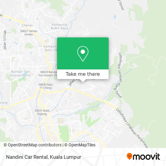Nandini Car Rental map