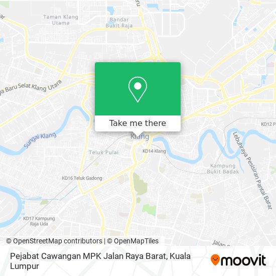 Pejabat Cawangan MPK Jalan Raya Barat map