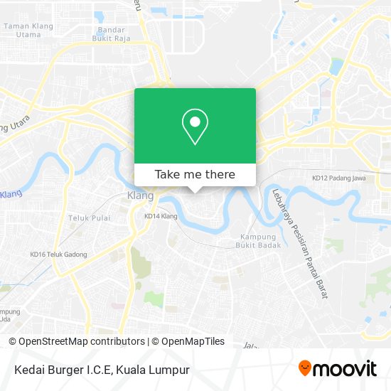 Kedai Burger I.C.E map