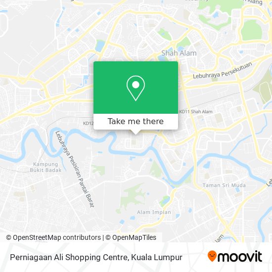 Perniagaan Ali Shopping Centre map
