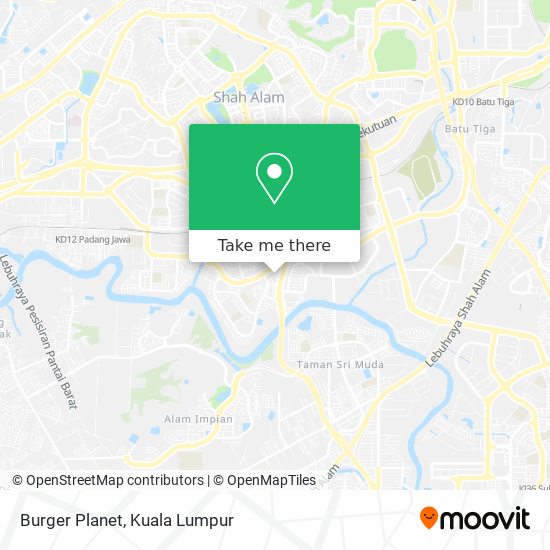 Burger Planet map