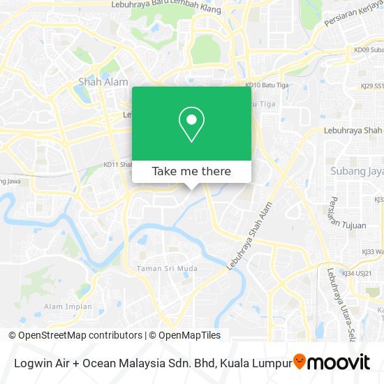 Logwin Air + Ocean Malaysia Sdn. Bhd map