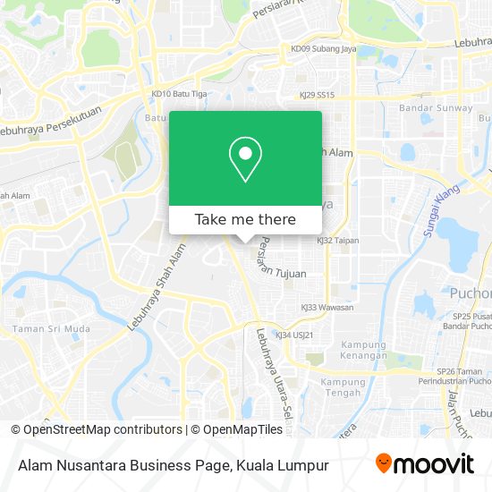 Alam Nusantara Business Page map