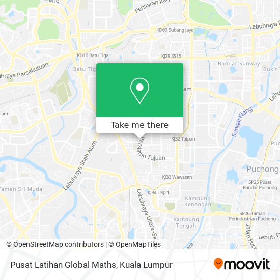 Pusat Latihan Global Maths map