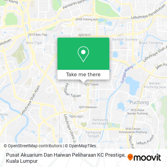 Pusat Akuarium Dan Haiwan Peliharaan KC Prestige map