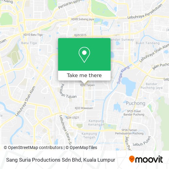 Sang Suria Productions Sdn Bhd map