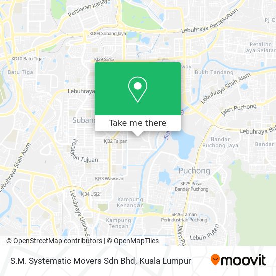 S.M. Systematic Movers Sdn Bhd map