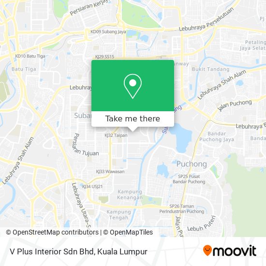 V Plus Interior Sdn Bhd map