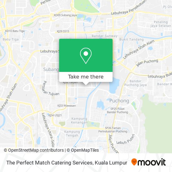 The Perfect Match Catering Services map