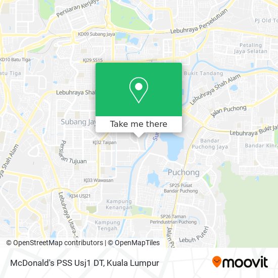 McDonald's PSS Usj1 DT map