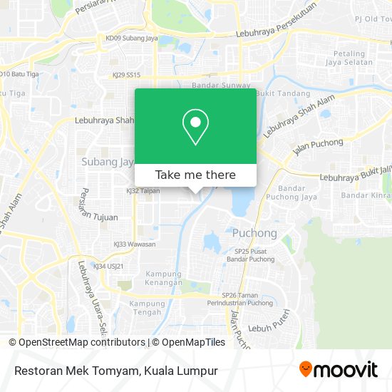 Restoran Mek Tomyam map