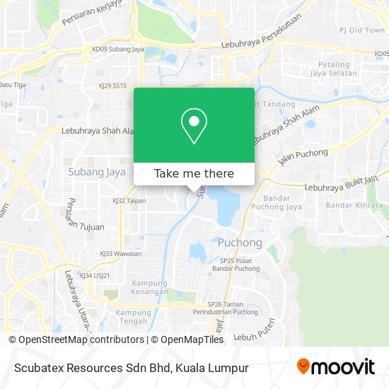 Scubatex Resources Sdn Bhd map