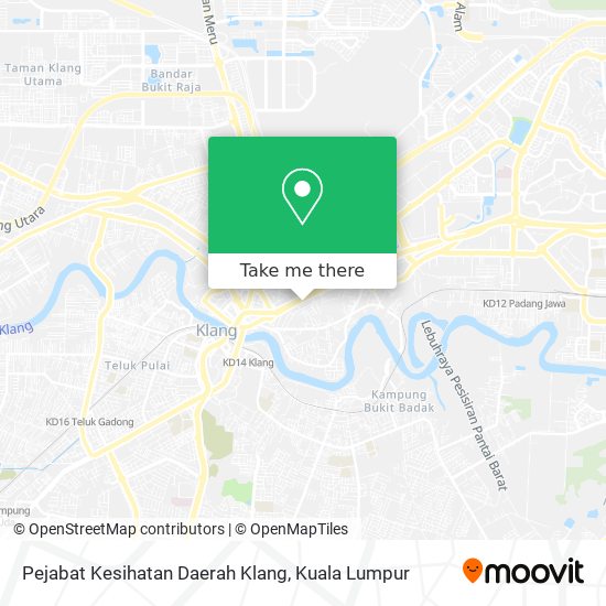 Pejabat Kesihatan Daerah Klang map