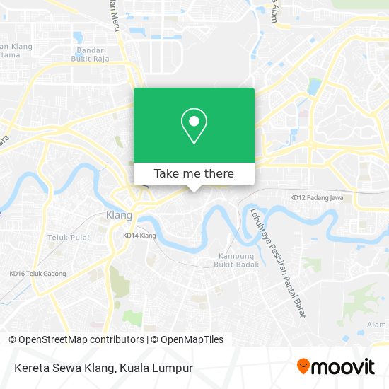 Kereta Sewa Klang map