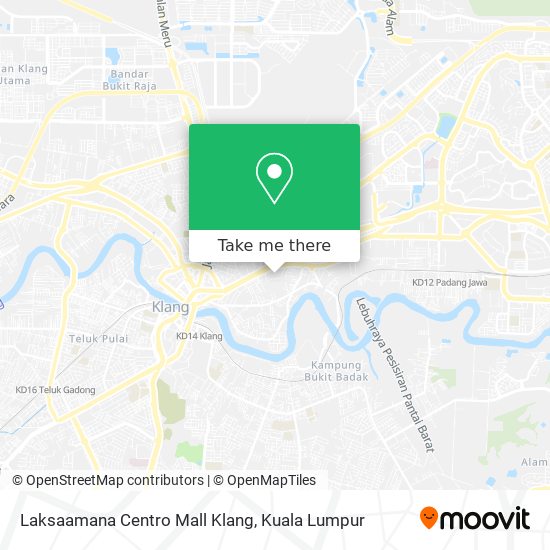 Peta Laksaamana Centro Mall Klang