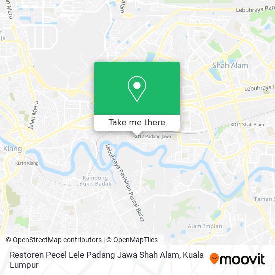 Restoren Pecel Lele Padang Jawa Shah Alam map