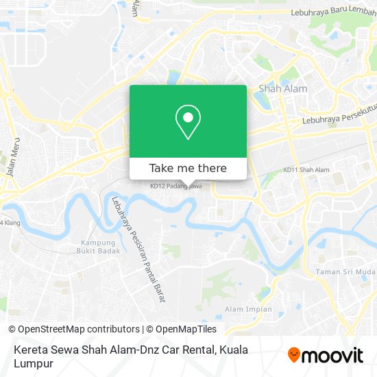 Peta Kereta Sewa Shah Alam-Dnz Car Rental