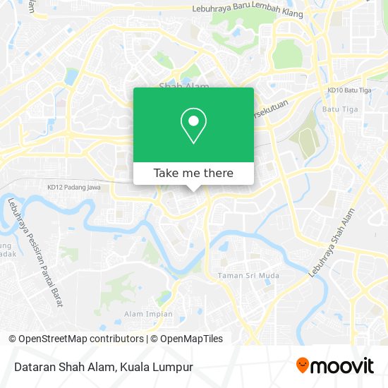 Peta Dataran Shah Alam