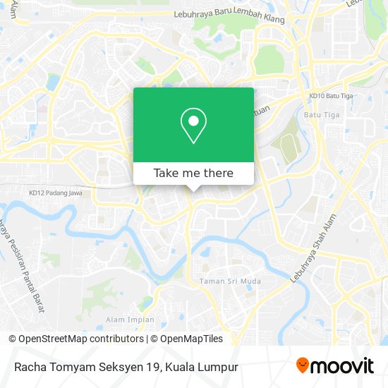 Peta Racha Tomyam Seksyen 19