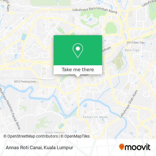 Annas Roti Canai map