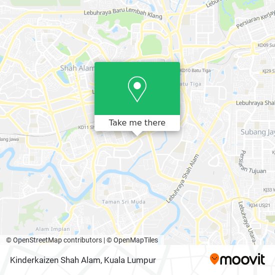 Kinderkaizen Shah Alam map