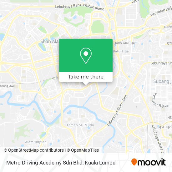 Peta Metro Driving Acedemy Sdn Bhd