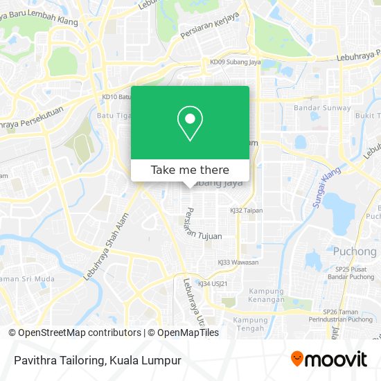 Pavithra Tailoring map
