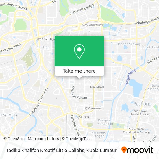 Tadika Khalifah Kreatif Little Caliphs map