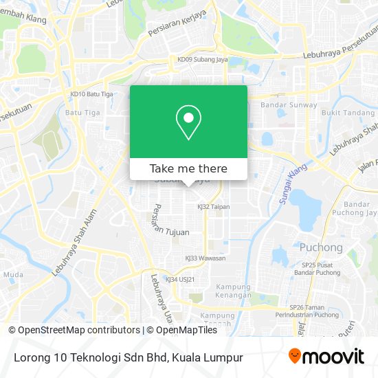 Peta Lorong 10 Teknologi Sdn Bhd