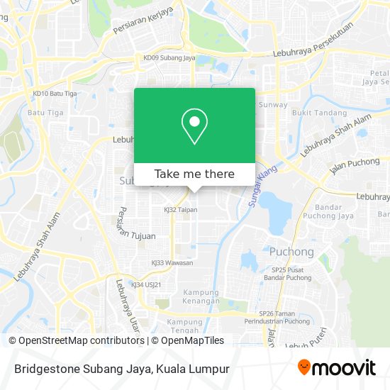 Bridgestone Subang Jaya map